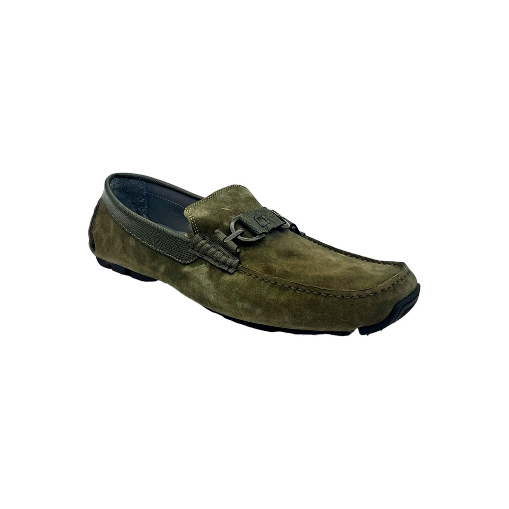 Donald Pliner Men's Dacio Suede Loafers Olive - Medium